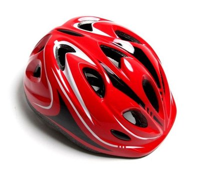 Защитный шлем для катания с регулировкой размера Красный фото 1