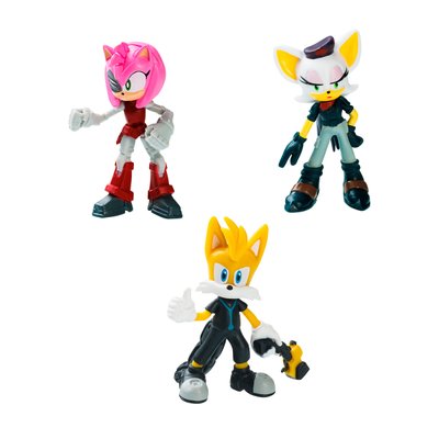 Набор игровых фигурок Sonic Prime Ребел Руж, Тэйлз, Расти Роуз 3 фигурки 6.5 см фото 1