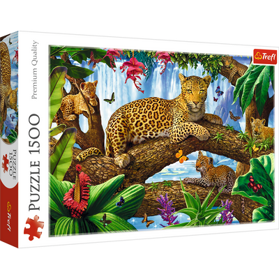 Пазли Trefl "Леопарди на дереві" 1500 елементів 85х58 см 26160 фото 1