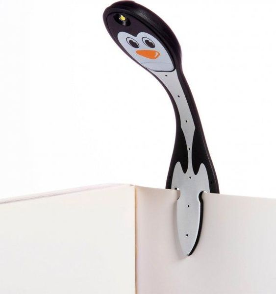 Детская закладка с LED фонариком FLEXILIGHТ 8 люм серии «Классика» - Пингвин фото 4