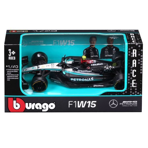 Колекційна модель Bburago Формула 1 Mercedes-AMG F1 W15 Performance 2024, масштаб 1:43 18-38208 фото 8