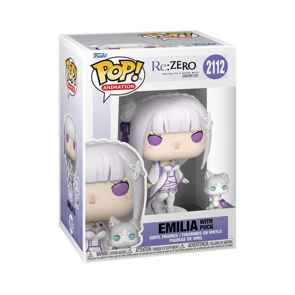 Набор фигурок FUNKO POP! Re:ZERO Эмилия и Пак 2 фигурки до 9,6 см 86515 фото 2