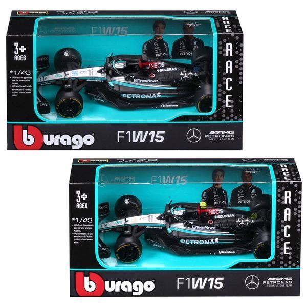 Колекційна модель Bburago Формула 1 Mercedes-AMG F1 W15 Performance 2024, масштаб 1:43 18-38208 фото 6