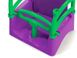 Дитяча підвісна гойдалка Doloni пластикова фіолетова із зеленим бортом 0152/5 фото 3