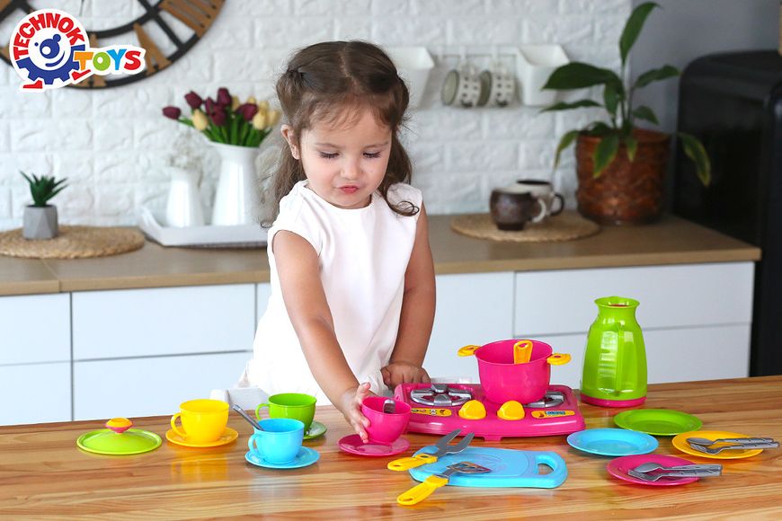 Набор игрушечной посуды ТехноК 38 предметов 3589 фото 4