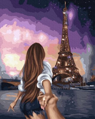 Картина за номерами BrushMe Преміум "Скажи Парижу Так!" 40х50см PBS38344 фото 1