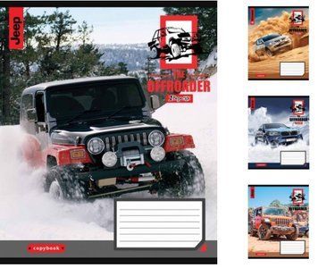 Набір учнівських зошитів 1 Вересня The offroader формат А5, 60 арк. в лінійку 10 шт. 766479 фото 1