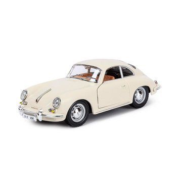 Колекційна модель автомобіля Bburago Porsche 356B (1961), масштаб 1:24, кольору слонової кістки 18-22079 фото 1