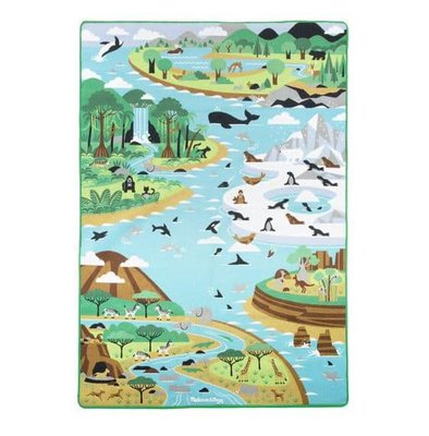 Ігровий килимок з тваринами Подорож по світу 240х180 см Melissa&Doug MD15192 фото 1
