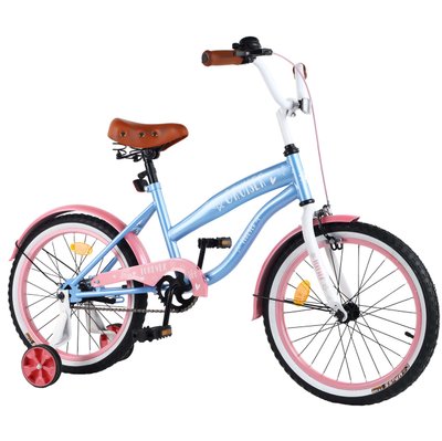 Велосипед дитячий двоколісний 18" TILLY CRUISER T-21837 blue+pink фото 1