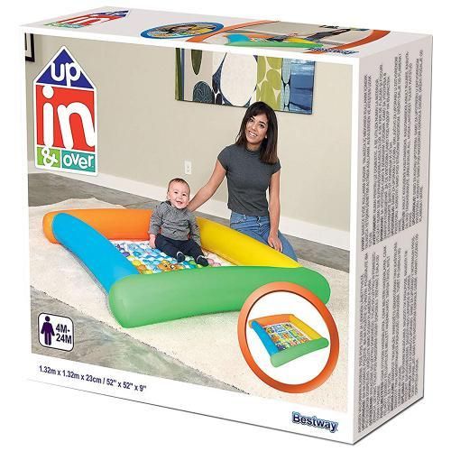 Детский надувной бассейн Bestway Цветной с ремкомплектом 132х132х23см BW 52240 фото 2