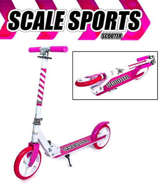 Самокат двухколесный складной Scooter 460 Pink фото 2