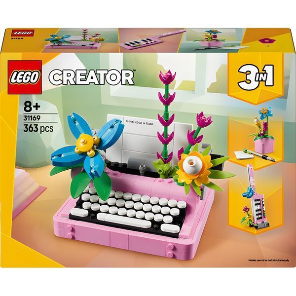 Конструктор LEGO Creator Друкарська машинка з квітами 3-в-1 363 деталі з 8 років 31169 фото 2