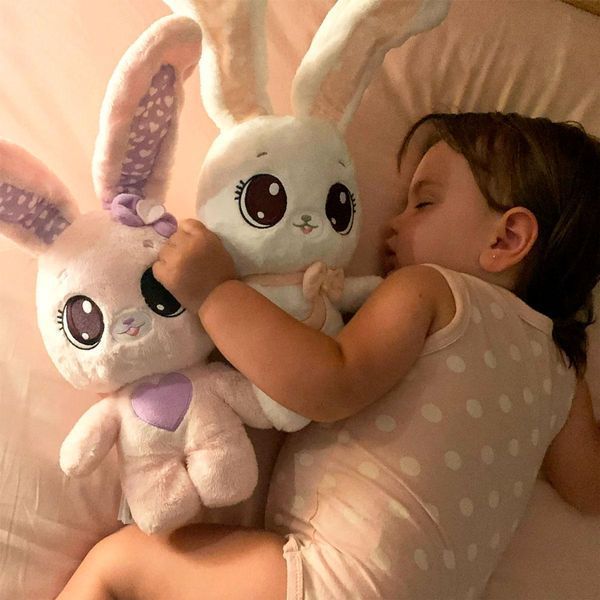 М'яка іграшка PEEKAPETS Рожевий кролик 28 см фото 6