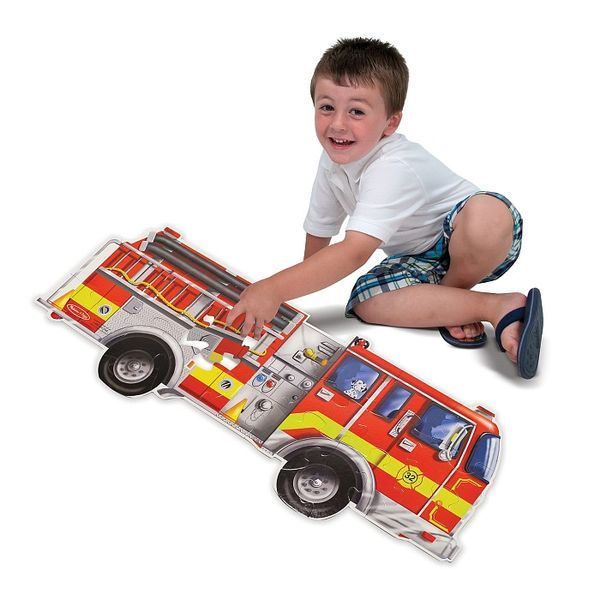 Мега - пазл гигант Melissa&Doug "Большая пожарная машина" 24 элемента 125 х 40 см MD10436 фото 3