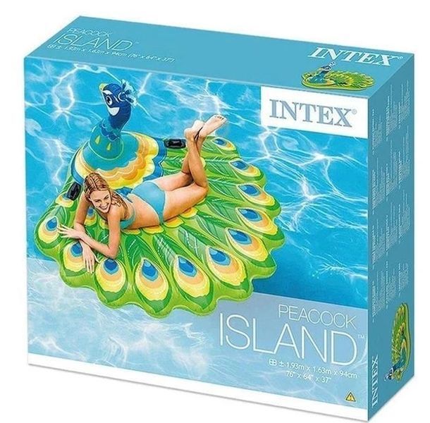 Надувний пліт Intex для плавання Павич 193х163 см 57250 фото 4