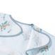 Детский нагрудник для кормления 6м+ Babyono Самолётики с рукавами и карманом, на липучке 74х36 см голубой фото 3