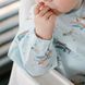 Детский нагрудник для кормления 6м+ Babyono Самолётики с рукавами и карманом, на липучке 74х36 см голубой фото 5