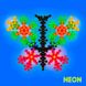 Конструктор Шестилисник (Сніжинка, Молекула) 80 шт 10 кольорів NEON світиться фото 9