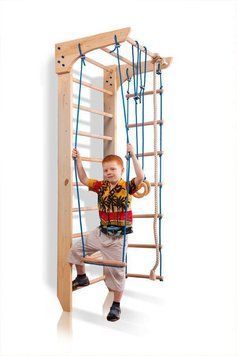 Шведская стенка&nbsp;SportBaby со снарядами и турником Kinder 2 220 см фото 1