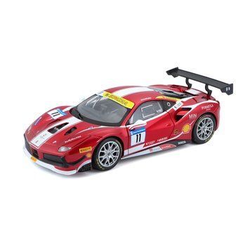 Колекційна модель автомобіля Bburago Ferrari 488 Challenge, масштаб 1:24, червоний 18-26308 фото 1