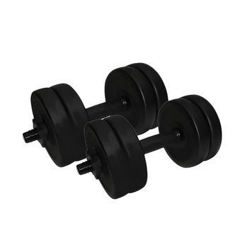 Гантели разборные композитные Rock Pro 5.5 кг 2 шт с ABS-оболочкой и дисками из кевларобетона NE-PL-G-005-2 фото 1