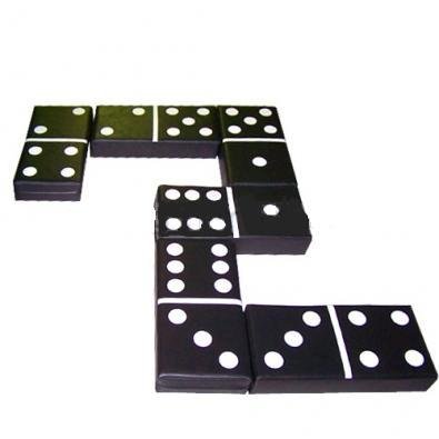 Набір м'яких ігрових чорно-білих матів Tia Доміно 60х30 см 1 блок 6 елементів фото 1