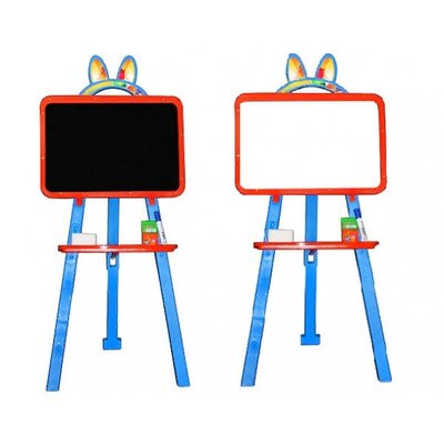 Дитячий мольберт для малювання Doloni 110-130 з аксесуарами оранжево-блакитний 013777/7 фото 1