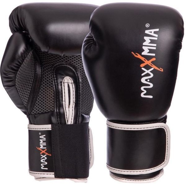 Перчатки боксерські 12 унцій MaxxMMA GBH01 чорні Перчатки боксерські 12 унцій MaxxMMA GBH01 чорні фото 1