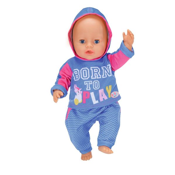Ляльковий наряд BABY BORN - СПОРТИВНИЙ КОСТЮМ ДЛЯ БІГУ (на 43 cm, блакитний) фото 3