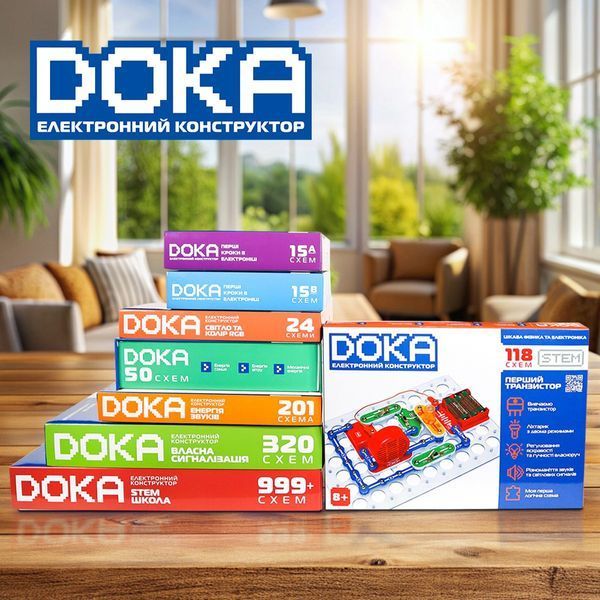 Конструктор электронный DOKA 118 схем с 8 лет D70701 фото 8