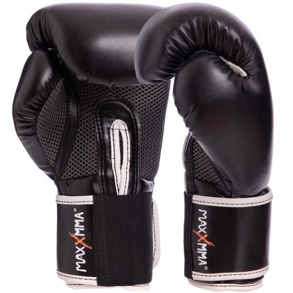 Перчатки боксерські 12 унцій MaxxMMA GBH01 чорні Перчатки боксерські 12 унцій MaxxMMA GBH01 чорні фото 2