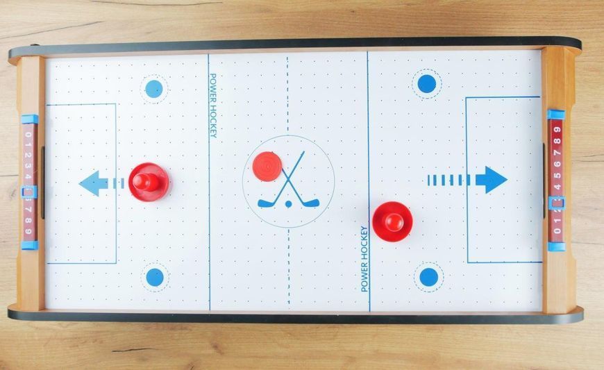 Аерохокей настільний 81х38 Hockey Game 2388 дерев`яний на батарейках фото 4