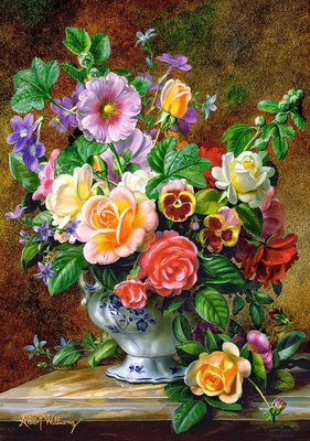 Пазли Castorland "Букет квітів у вазі" 500 елементів 47 х 33 см B-52868 фото 1