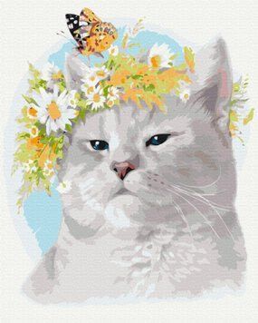 Картина за номерами BrushMe "Котячий настрій" 40х50см BS52540 фото 1