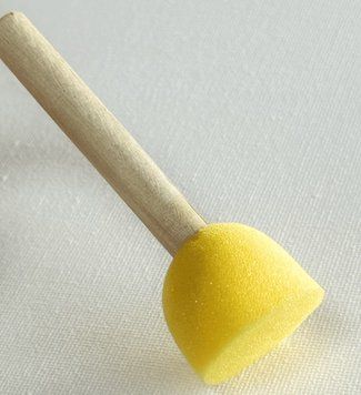 Спонж для нанесения защитного акрилового лака на картины по номерам Brushme диаметр 30 мм фото 1