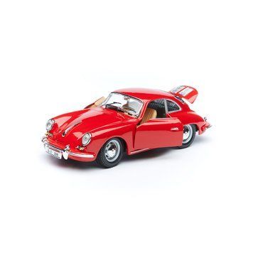 Колекційна модель автомобіля Bburago Porsche 356B (1961), масштаб 1:24, червоний 18-22079 фото 1