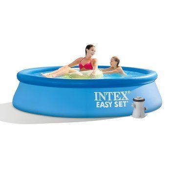 Наливной бассейн Intex Easy Set 244х61см объем 1942л с фильтр-насосом 1250 л/час 28108 NP фото 1