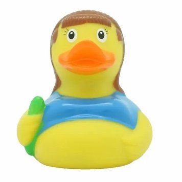 Стильна тематична гумова качечка FunnyDucks "Вагітна" L1351 фото 1