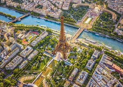 Пазли Timaro CherryPazzi "Вигляд на Ейфелеву вежу в Парижі" 1000 елементів 50 х 70 см 30189 фото 1