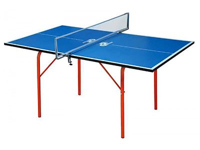 Тенісний стіл GSI Sport Junior із сіткою 136х76 см ЛДСП синій фото 1