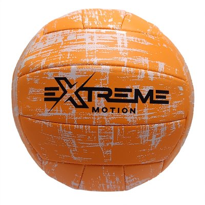 Волейбольний м'яч №5 Extreme Motion PVC діаметр 21 см помаранчевий VB2112 фото 1