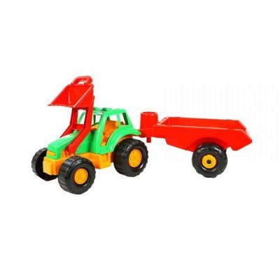 Игрушечный трактор с прицепом Орион 83 см салатовый 993 фото 1