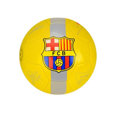 Футбольний м'яч №5 Bambi Sign PU діаметр 21 см Жовтий FB20127 фото 1