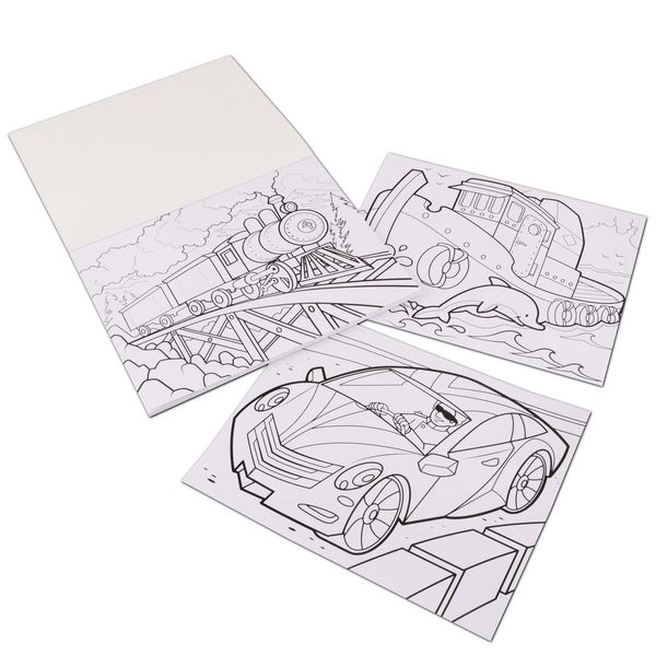 Альбом раскрасок "Автомобили" Melissa & Doug 50 листов формата 36х28 см MD14205 фото 4