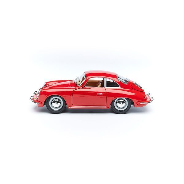 Коллекционная модель автомобиля Bburago Porsche 356B (1961), масштаб 1:24, красный 18-22079 фото 2