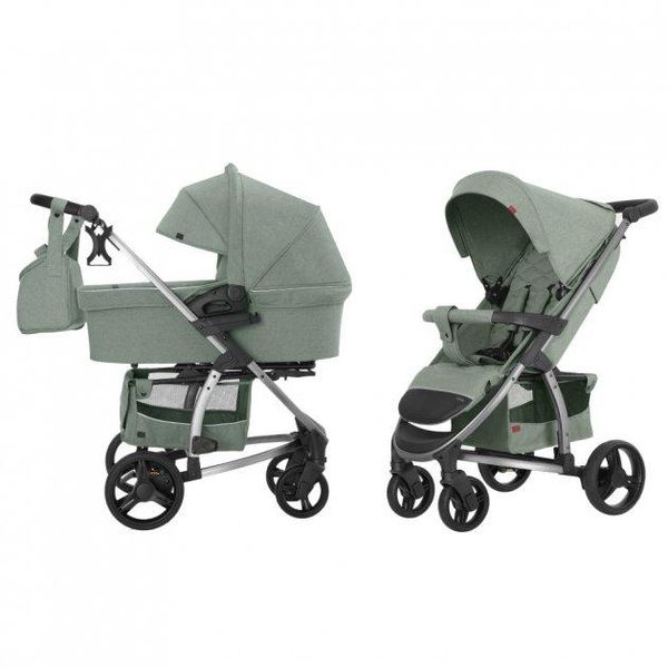 Универсальная детская коляска 2 в 1 с корзиной Carrello Vista CRL-6501/1 Olive Green фото 6