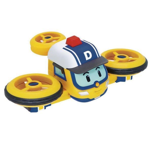 Коллекционная машинка трансформер Robocar POLI Робокар Дрони 10 см фото 2