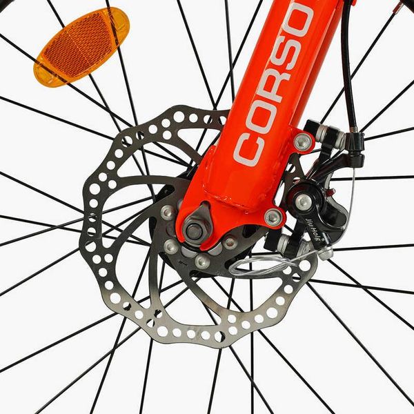 Велосипед двоколісний підлітковий 20" CORSO Next 7 швидкостей магнієва рама помаранчевий NX-20315 фото 4