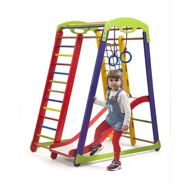 Детский спортивный уголок для дома Кроха 1 Plus 1 SportBaby (6 элементов) фото 8